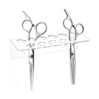 11 Hole Acrylic Wall Mount Tool Holder for Hairdressing Scissors