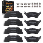 Set of 4 Front Rear Brake Pads for Ford F-150 (2012–2020) D1414 D1602