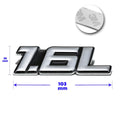 3D Polished Metal Decal Emblem for Nissan Hyundai Renault (1.6L)