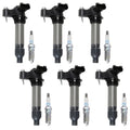 Set of 6 Ignition Coils & 6 Spark Plugs for Buick Chevy Saab (OE)
