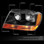 Smoked LED Fog Light Kit for Jeep Grand Cherokee (1999–2004)