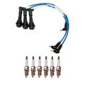 NGK 5mm Wire Set & Denso Nickel Spark Plug Kit for GS300 IS300 SC300 Supra (1992–2005)
