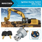Ignition Key Starter Switch for Caterpillar (Ref. 9G7641)
