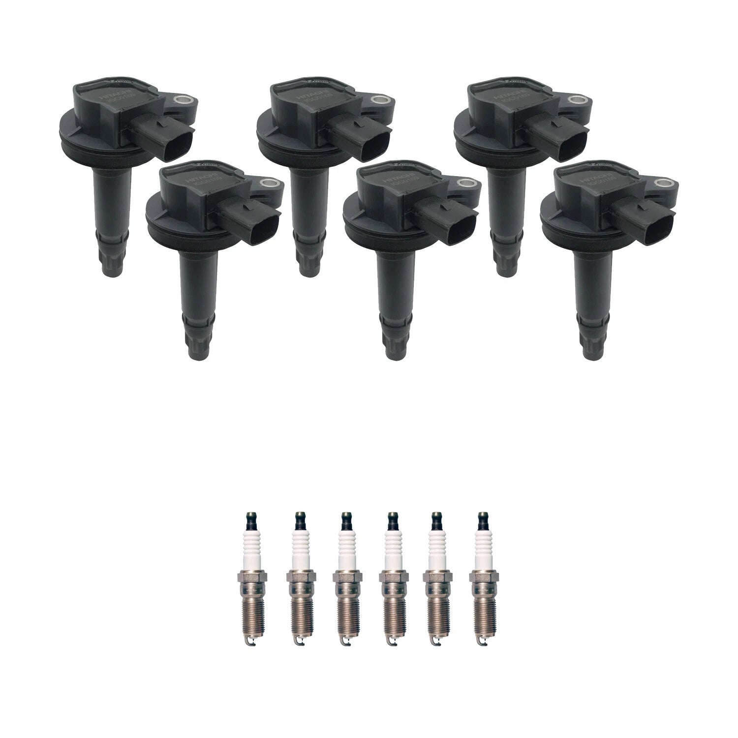 Set of 6 Ignition Coils & Denso Iridium Spark Plugs for Ford Explorer F-150