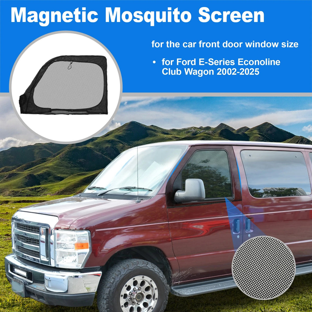 Magnetic Mosquito Screen for Ford E-Series Econoline (2002–2025)