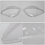 Replacement Headlight Lens for Chevy C6 Corvette (2005–2013) with Black Trim