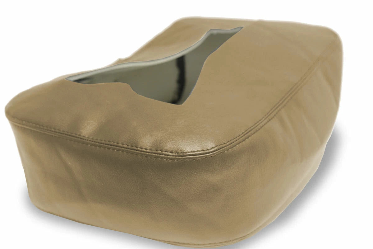 Console Lid Jump Seat Cover for Chevrolet Silverado (2007–2013) Beige PVC Leather