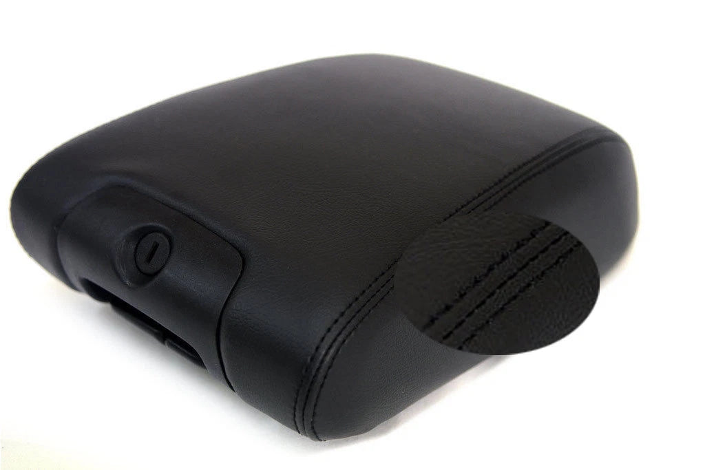 Center Console Armrest Cover for Jeep Wrangler (2011–2017) Black Leather