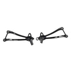 Black Rear Passenger Footpegs Bracket for Kawasaki Ninja ZX6R ZX10R (09-24)