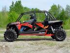 SuperATV Rock Sliding Nerf Bars for Polaris RZR XP 4 1000 (2014–2023) - Red