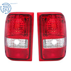 Set of 2 Red Clear Tail Lights for Ford Ranger (2001-2011) Chrome
