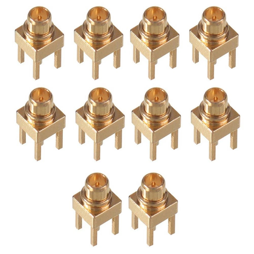 10 pcs MMCX-JE PCB Mount RF Connector Gold Plated for DC to 6GHz