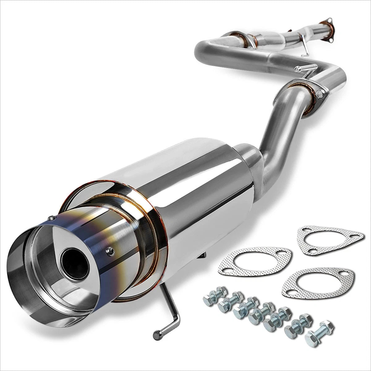4.5" Burnt Tip Muffler Catback Exhaust System for Honda Civic Coupe/Sedan (1992–2000)