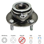 2X Front Wheel Hubs for Nissan Versa