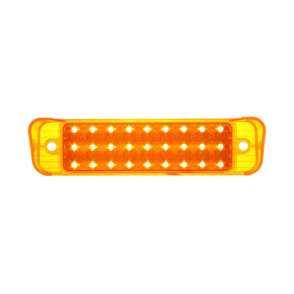 LED Turn Signal Parking Lights Amber Lens Pair for 1967 Chevy Impala (Front)