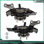 Front Steering Knuckle + Wheel Bearing Hub for Toyota Highlander (2004–2007)