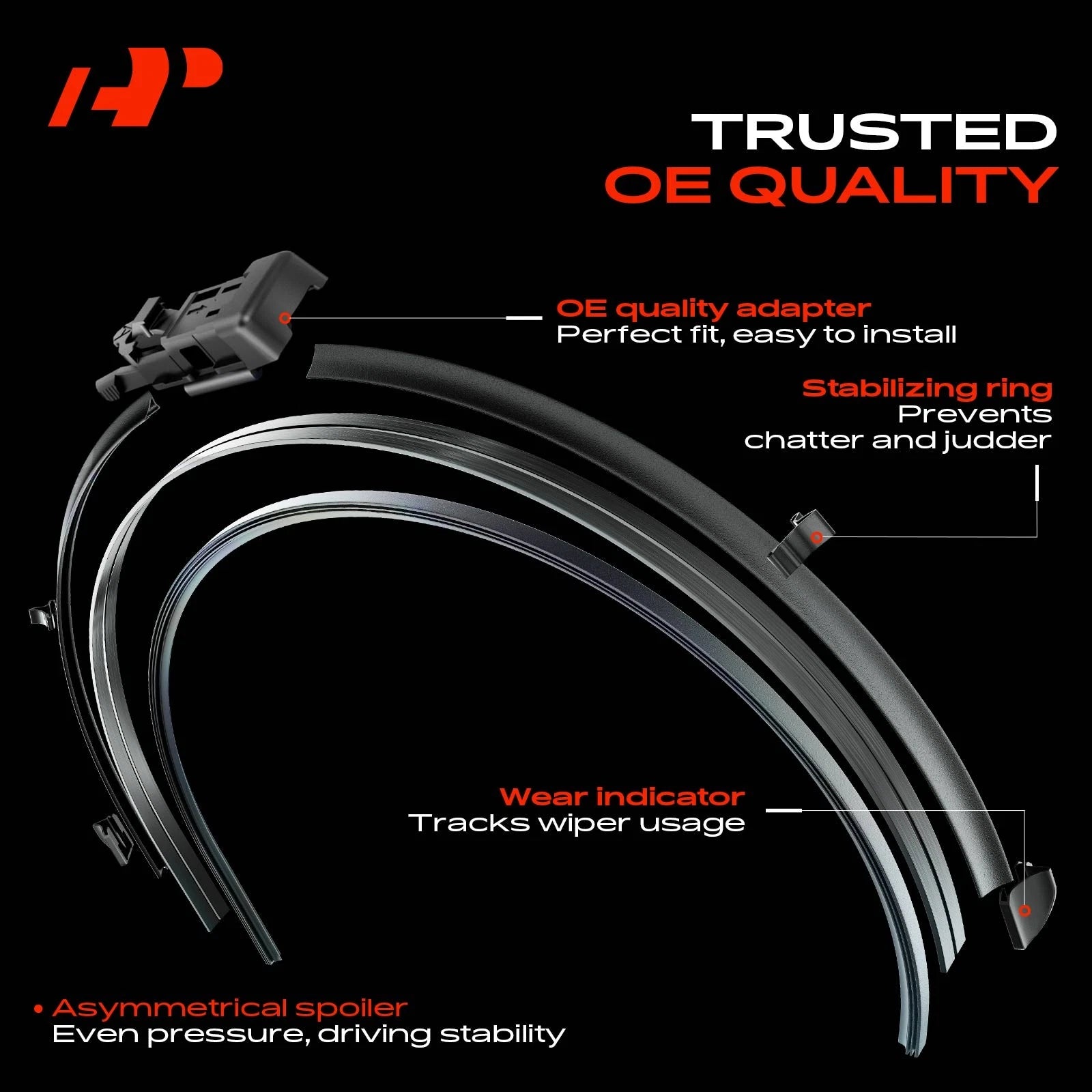 2Pcs Windshield Wiper Blades for Cadillac CTS (2003-2019)