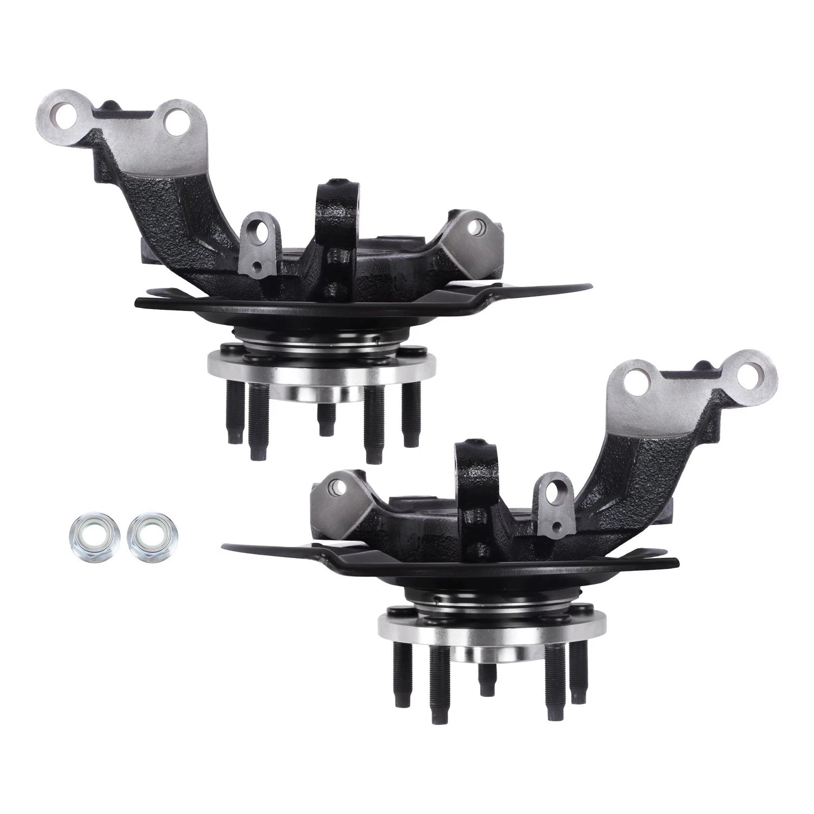 Front Left & Right Steering Knuckle & Wheel Hub Bearing for Ford Edge (2007–2014)