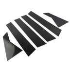 Set of 6 Door Trim Cover Kit Black Pillar Posts for Honda Civic (2016–2020)