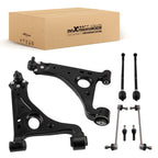 Set of 4 Suspension Front Lower Control Arms Tie Rods Sway Bars for Buick Encore (2013–2022)