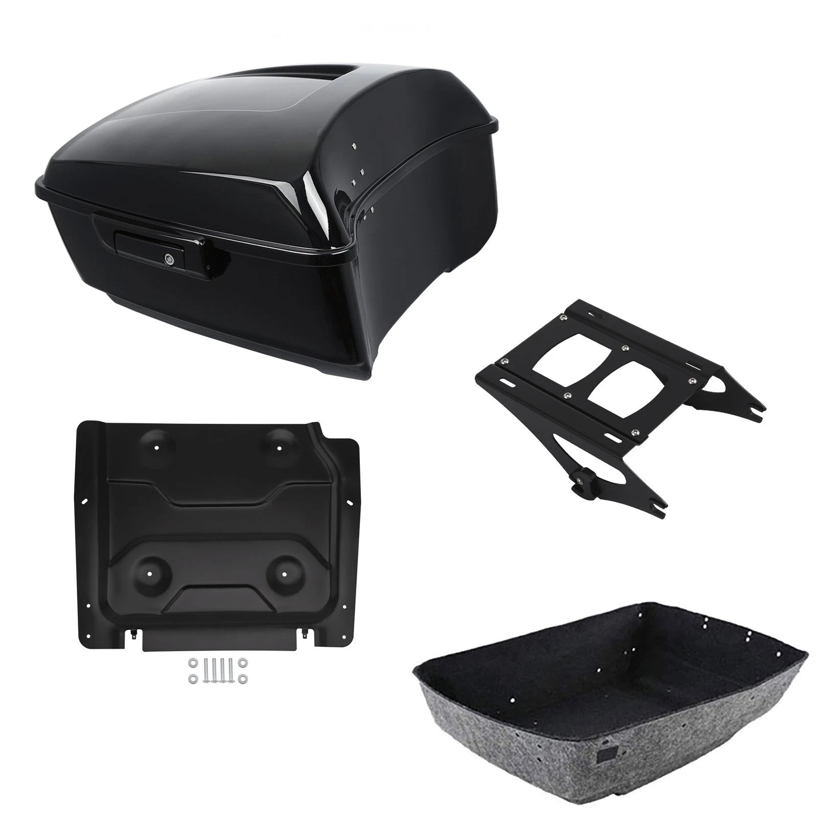 Trunk Luggage Mount Rack Base Plate for Harley Road Glide (2014–2026)