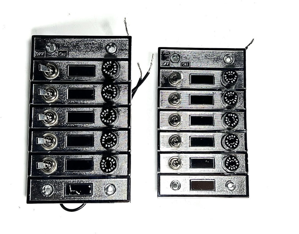 Set of 2 Perko Vintage Control Panels 511 for OEM Applications (6 1/4in x 3 1/4in)