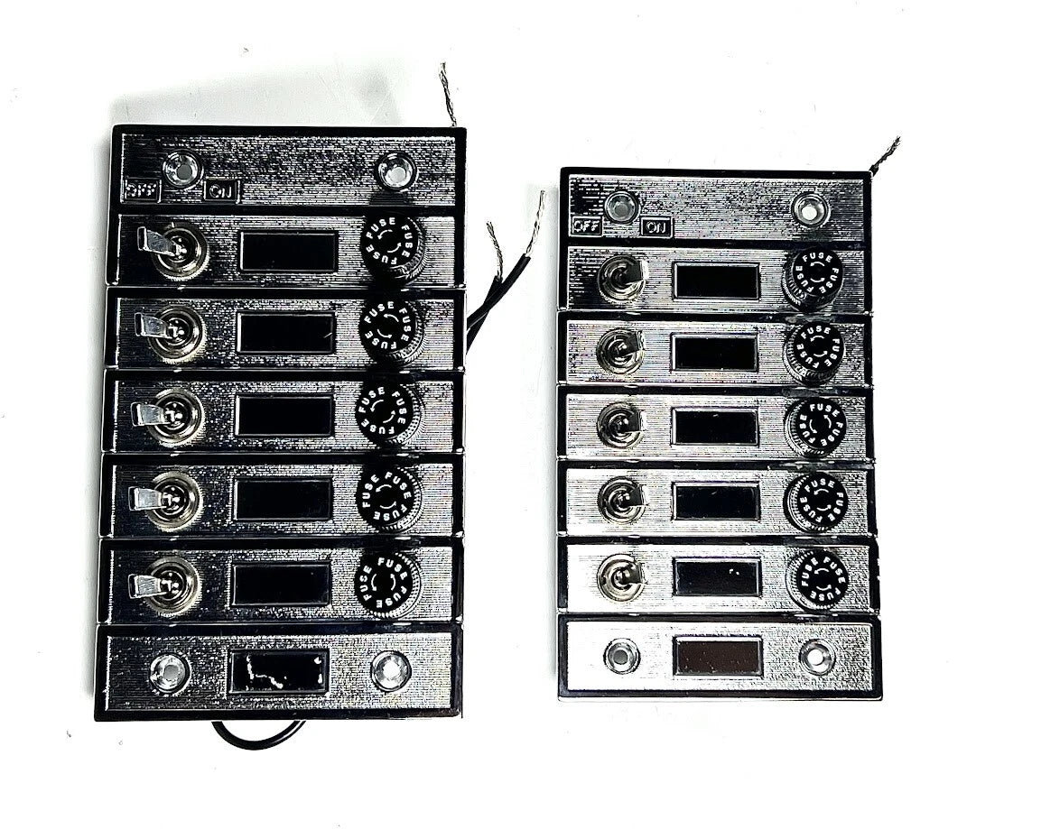 Set of 2 Perko Vintage Control Panels 511 for OEM Applications (6 1/4in x 3 1/4in)