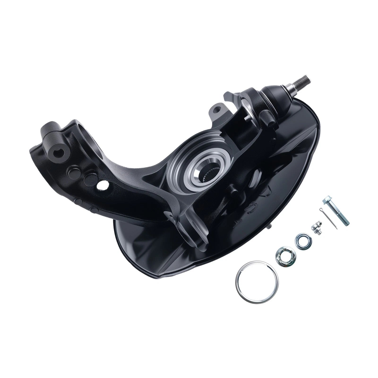 Front Left Steering Knuckle + Wheel Hub Bearing for Honda Accord (2013–2015)