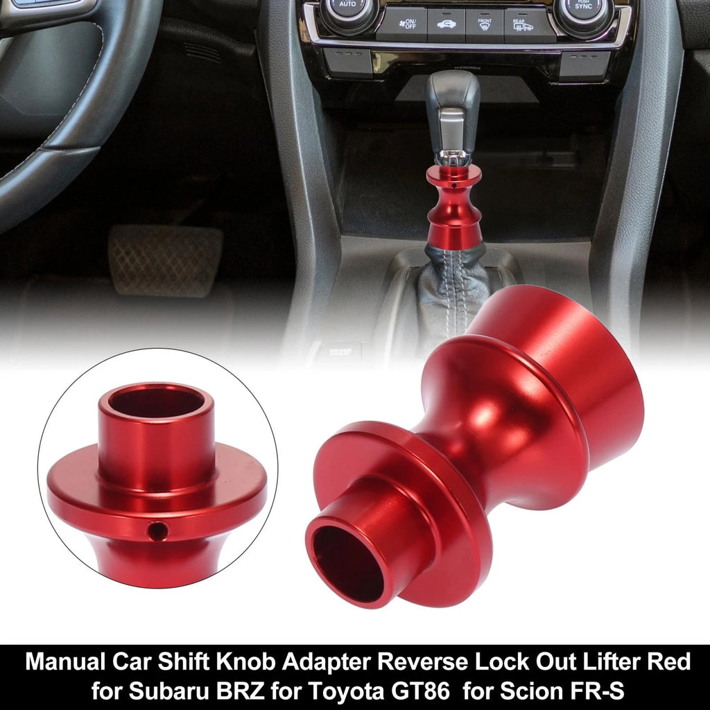 Gear Shift Knob Reverse Lock Out Lifter Red for Subaru BRZ, Toyota GT86 (2013–2021)