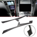 Carbon Fiber Central Control Panel Frame Cover Trims for Infiniti Q50 Q60 (2014–2024)