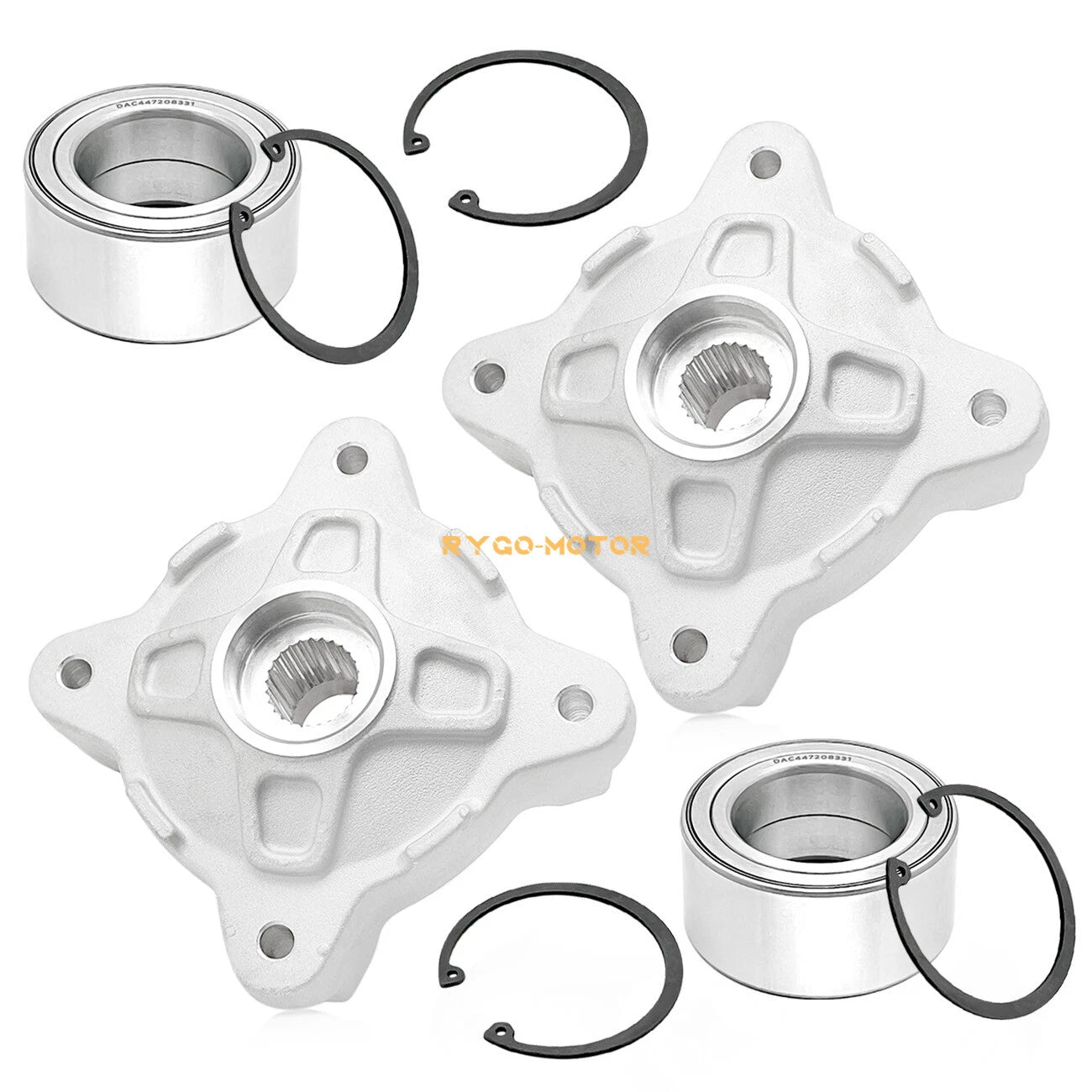 2X Front Wheel Hub & Bearing Kit for Polaris RZR 800 RZR S 800 (2009–2014) 5137219