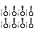 Set of 8 NGK Laser Platinum Spark Plugs & Denso Coil Boots for Lexus SC430 (2002–2010)