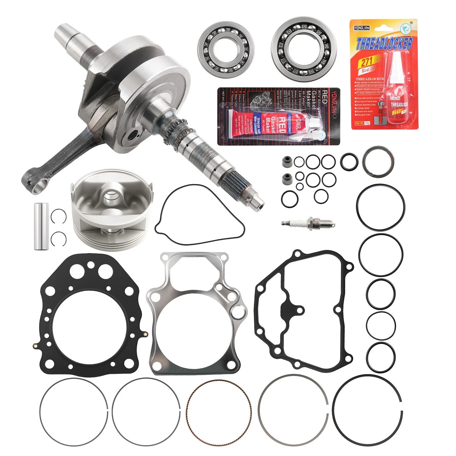 Engine Crankshaft Piston Rebuild Set for Honda TRX500 Foreman Rubicon (2014–2019)