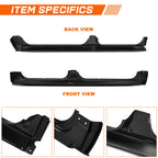 Set of 2 Outer Rocker Panels for Ford F-150 Crew Cab (2009–2014) Black
