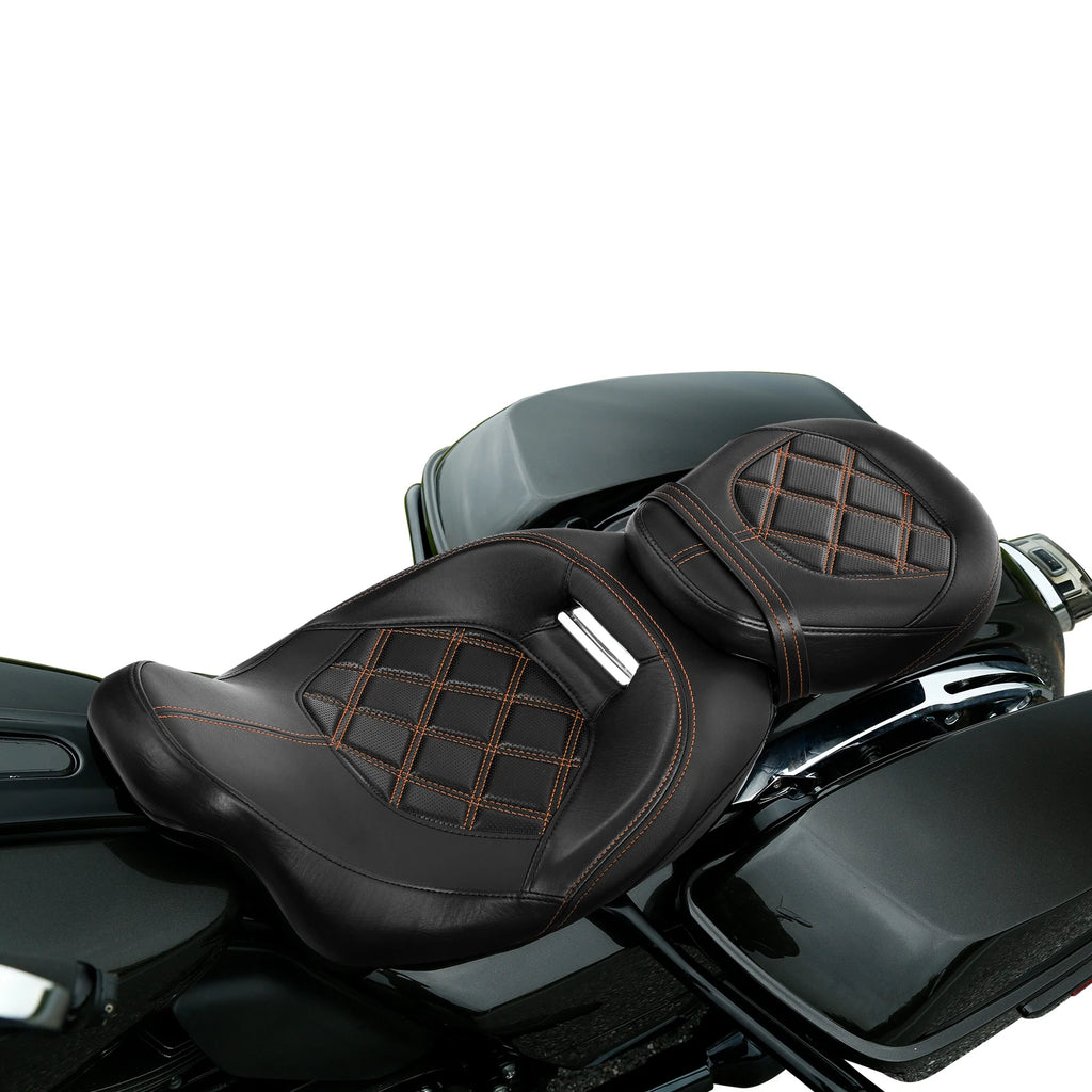 Driver Passenger Pillion Seat for Harley Touring Street Road Glide (2009–2023)