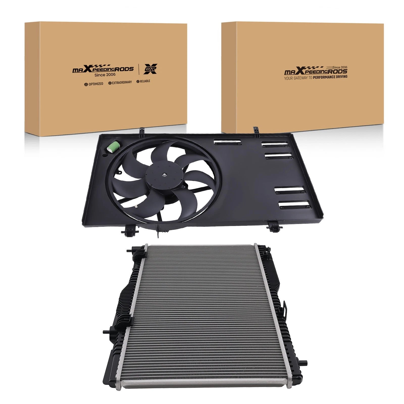 Radiator Condenser Cooling Fan Assembly for Ford EcoSport (2018–2022)