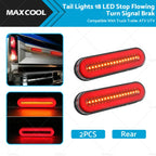 2X LED Tail Lights for Truck Trailer ATV UTV (2018–2023)
