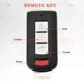 1/2 Remote Key Fob 4 Button 315MHz for Mitsubishi Lancer (2008–2017) OUC644M-KEY-N