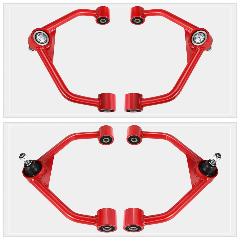 Set of 2 Powdercoated Red Front Upper Control Arms for Ram 1500 (2019–2022)