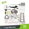Timing Chain Head Gasket Set with Intake Exhaust Valves for Audi A3 A5 (2008–2016)