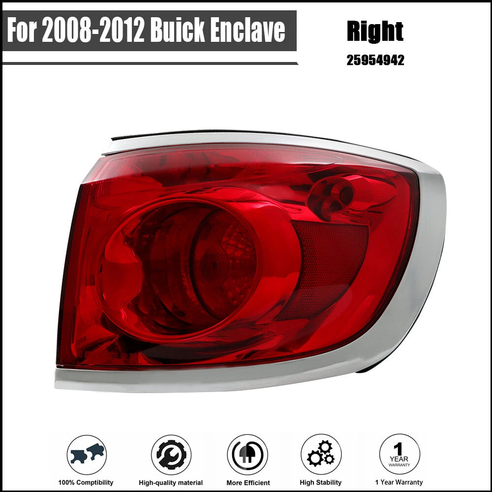 Tail Light Assembly for Buick Enclave (2008–2012) RH Halogen