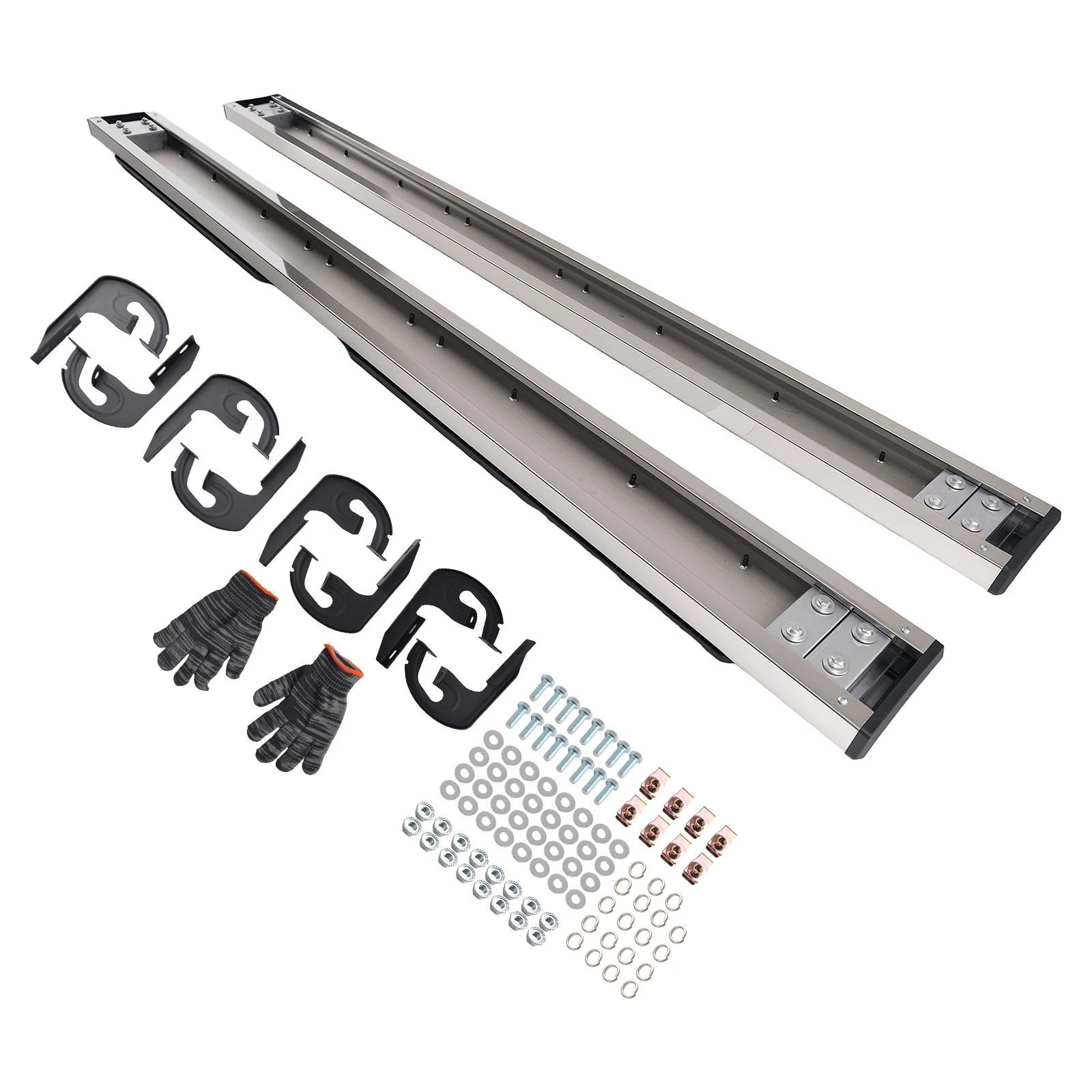 Set of 2 Anti-Slip Nerf Bars for Ford F-150 Crew Cab (2009–2014)