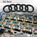 Set of 5 Oil Seal Rotary Shaft Seal TC Nitrile Rubber 28x40x5mm