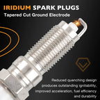 Set of 4 Ignition Coils & Iridium Spark Plugs for Mitsubishi Galant Lancer (2004-2012)
