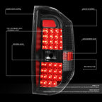 2X LED Tail Brake Light Stop Lamp Set for Toyota Tundra (2014–2021)