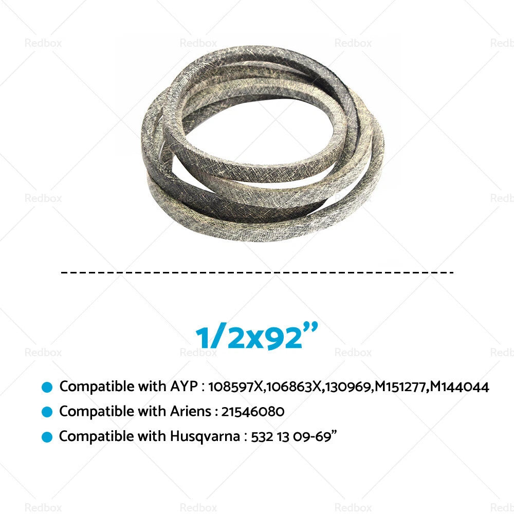 Drive Belt 532 13 09-69 for Husqvarna Craftsman Poulan Mowers