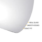 Right Side White Mirror Glass for Hyundai I30 (2017–2022)