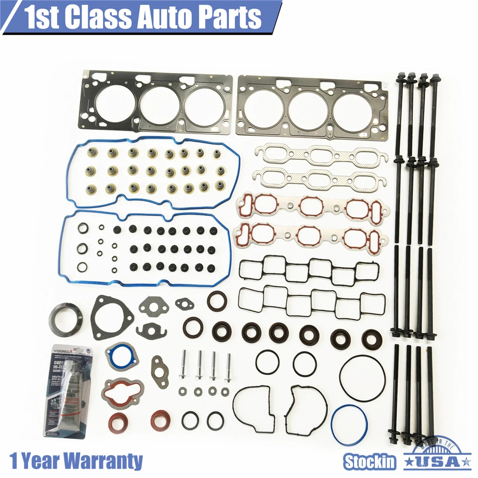 Cylinder Head Gasket Set with Bolts for Chrysler 300 Pacifica Dodge 3.5L (2004–2008)