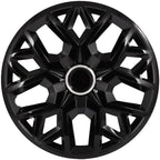 Set of 4 16" Universal Black Snap On Wheel Covers Hub Caps R16
