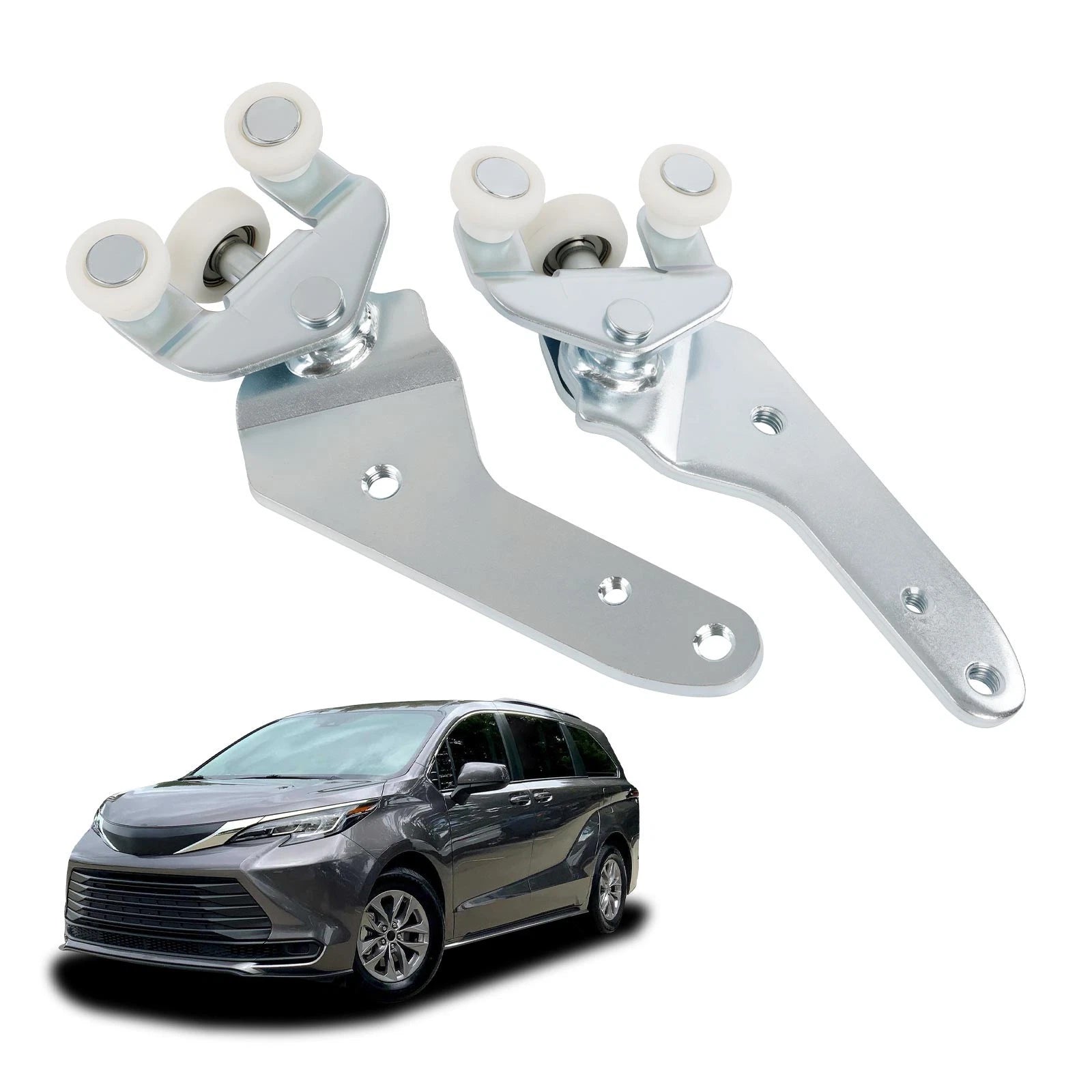 Set of 2 Bottom Sliding Door Roller Hinges for Toyota Sienna (2010–2021) 68360-08031